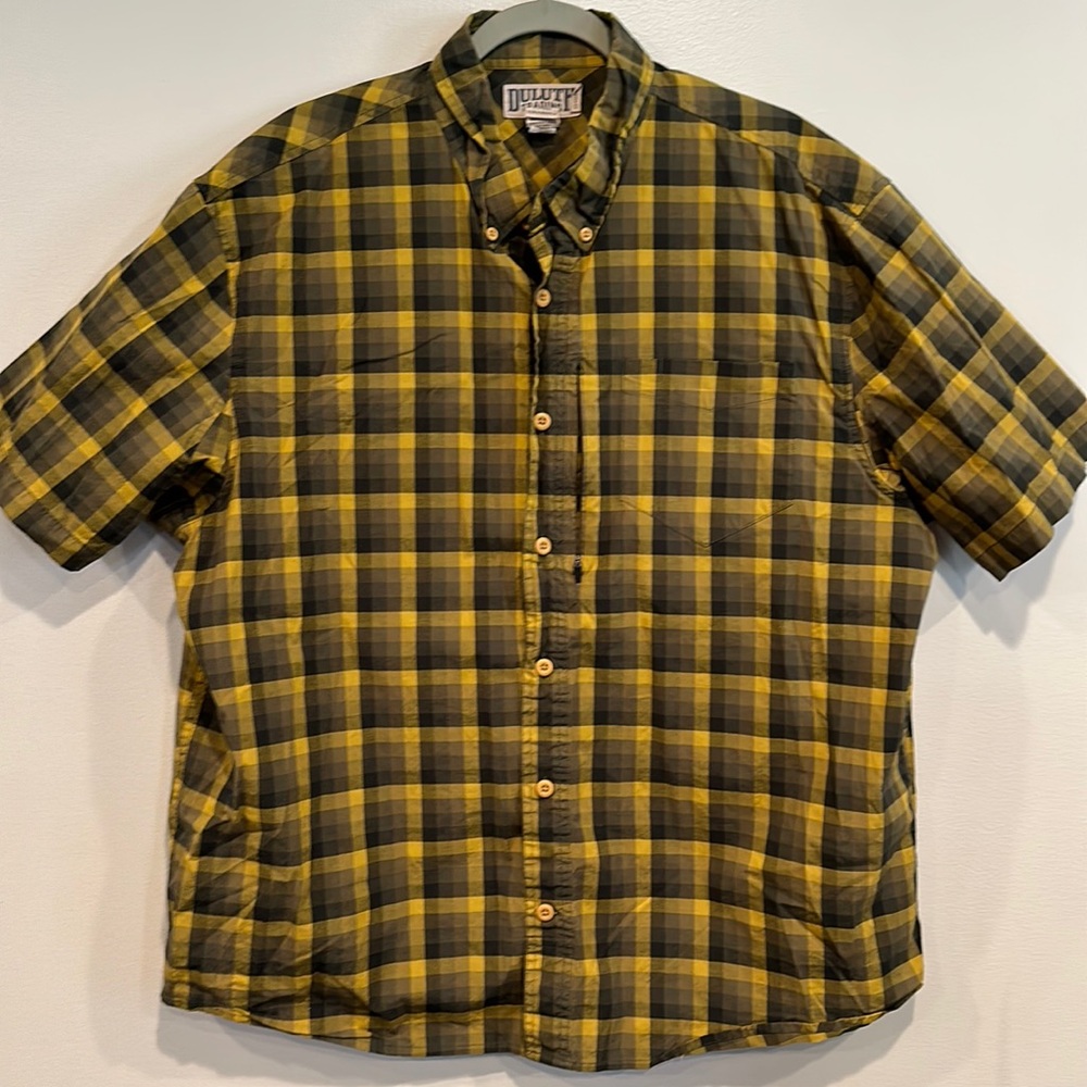 Duluth Trading Plaid Button Down Shirt XL
